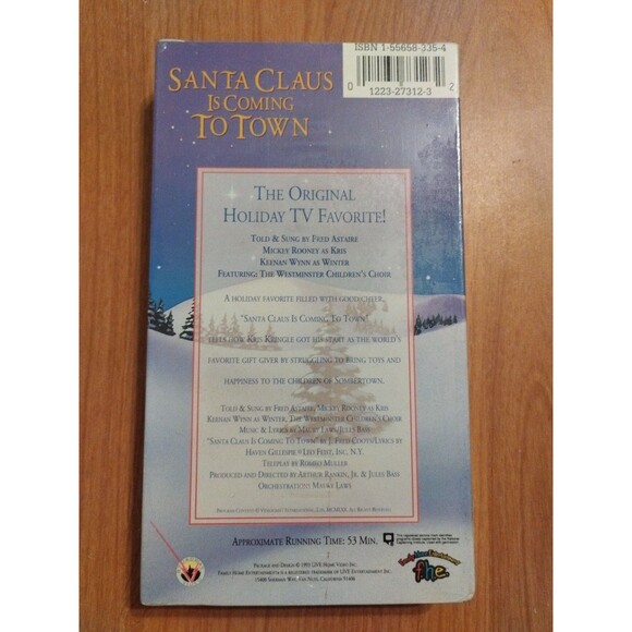 Santa Claus Is Coming to Town VHS - Rankin/Bass Christmas Special - New & Sealed - Picture 2 of 2